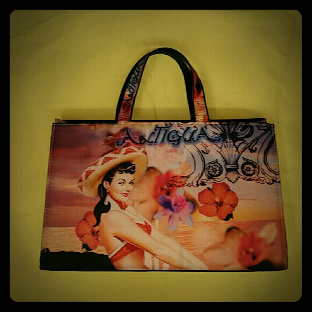 Vintage Pin up girl tote bag